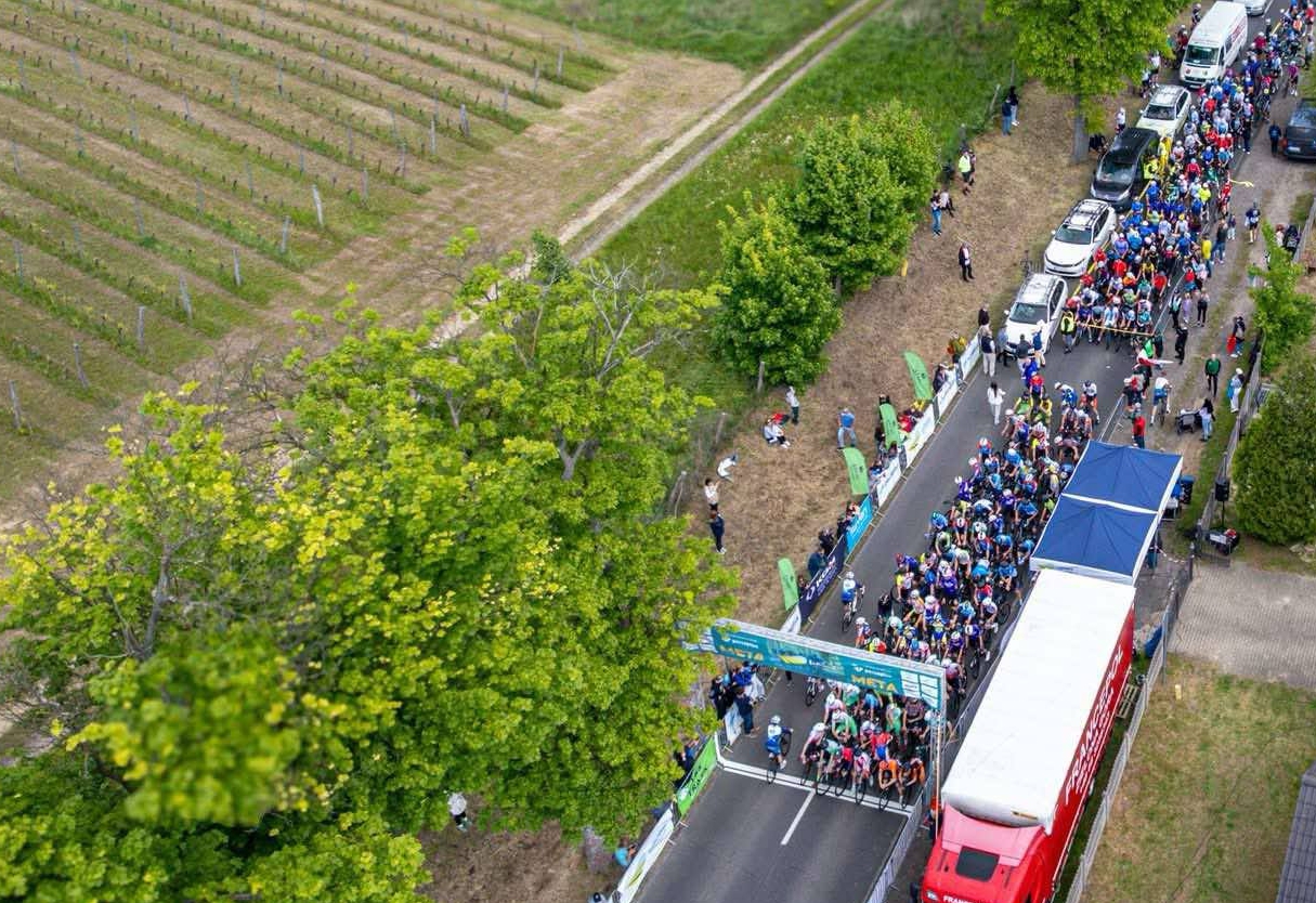 Kraksa w czasie objazdu trasy. Lubuskie Warte Zachodu